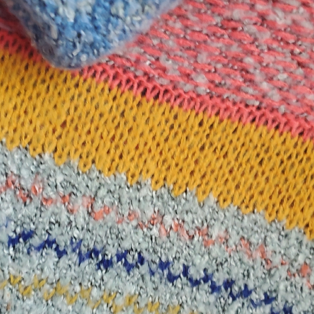 Colorful Patchwork Women's Sweater - Picture 7 of 8
